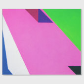Rosa und bunte abstrakte Kunst Geschenkpapier (Flach)