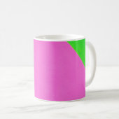 Rosa und bunte abstrakte Kunst Kaffeetasse (VorderseiteRechts)