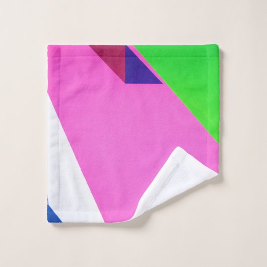 Rosa und bunte abstrakte Kunst Waschlappen (Waschlappen)
