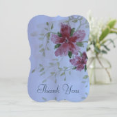 Rosa und Burgund Einladung (Stehend Vorderseite)