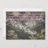 Rosa und Camouflage Einladung (Vorderseite)