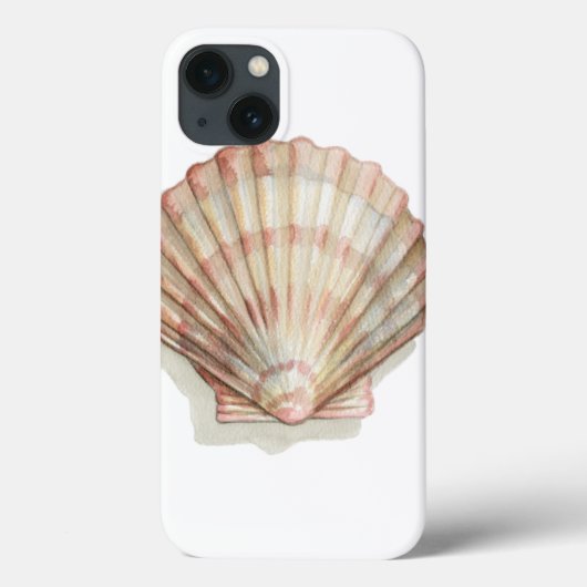 Rosa und Creme Seashell Case-Mate iPhone Hülle (Rückseite)