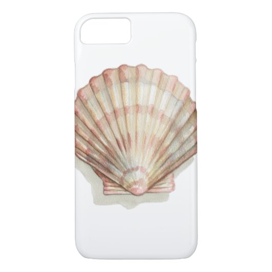 Rosa und Creme Seashell Case-Mate iPhone Hülle (Rückseite)