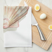 Rosa und Creme Seashell Handtuch (Viertel Falte)