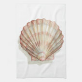 Rosa und Creme Seashell Handtuch (Vertikal)