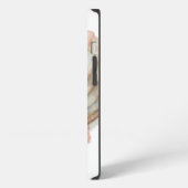 Rosa und Creme Seashell iPhone Hülle (Linke Seite)