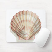 Rosa und Creme Seashell Mousepad (Mit Mouse)