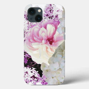 Rosa und cremefarbene Blumenmuster Case-Mate iPhone Hülle