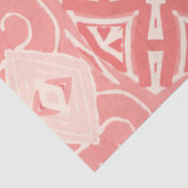 Rosa und cremefarbene Deko-Decodilatationspapiere Seidenpapier (Ausschnitt)