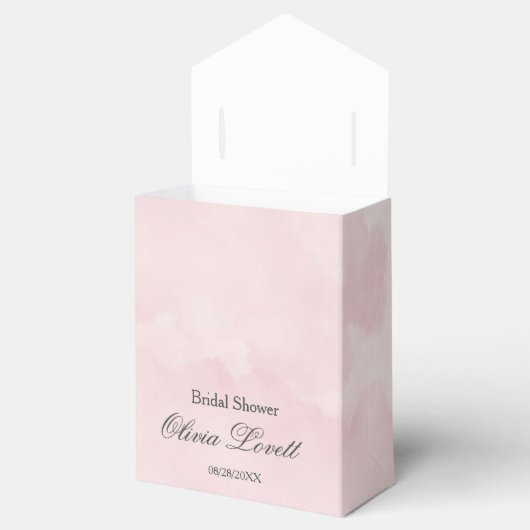 Rosa und cremefarbene Rose Chic Brautparty Geschenkschachtel (Geöffnet)