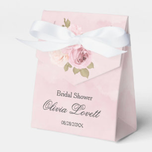 Rosa und cremefarbene Rose Chic Brautparty Geschenkschachtel