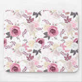 Rosa und cremefarbene Rose Mousepad (Vorne)