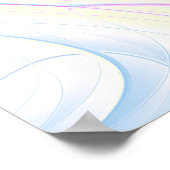 Rosa und cremekaleidoskopische Mandala Kunst, Dich Poster (Ecke)