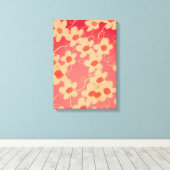 Rosa und cremige Blossom Leinwanddruck (Insitu (Holzboden))