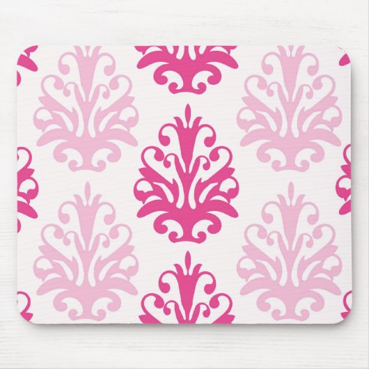 Rosa und dunkelrosa schicke Dose Mousepad (Vorne)