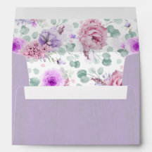 Rosa und dunkelviolette Blumen Elegantes Wasser