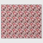Rosa und Elfenbein gemischte Blüte Geschenkpapier (Flach)