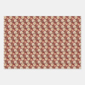 Rosa und Elfenbein Geschenkpapier Set (Vorderseite 3)