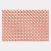 Rosa und Elfenbein Geschenkpapier Set (Vorderseite 2)