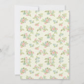 Rosa und Elfenbein-Rain-Boot-Polterabend Einladung (Rückseite)