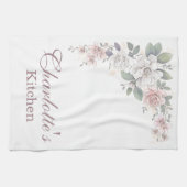 Rosa und Elfenbeinküste Rose Flora Geschirrtuch (Horizontal)