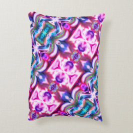 Rosa und farbenfrohe Mischung mit grobem Glasstil Dekokissen