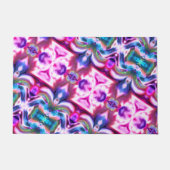 Rosa und farbenfrohe Mischung mit grobem Glasstil Fußmatte (Vorderseite)