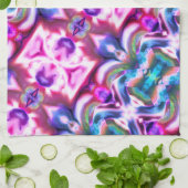 Rosa und farbenfrohe Mischung mit grobem Glasstil Geschirrtuch (Gefaltet)