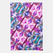 Rosa und farbenfrohe Mischung mit grobem Glasstil Geschirrtuch (Vertikal)