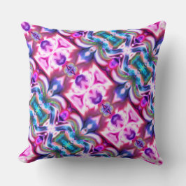 Rosa und farbenfrohe Mischung mit grobem Glasstil Kissen