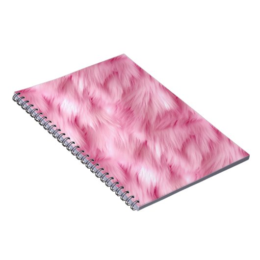 Rosa und flauschiges Notebook Notizblock (Rechte Seite)