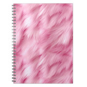 Rosa und flauschiges Notebook Notizblock (Vorderseite)
