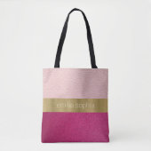Rosa und Fuchsia Aussehen aus Leder Tasche (Vorderseite)