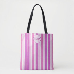Rosa und Fuchsia Streifen Tasche
