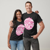 Rosa und funkelnder Fisch T-Shirt (Unisex)