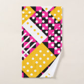 Rosa und gelb badhandtuch set (Handtuch)