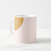 Rosa und Gelb | Farbenfrohe Unternehmensförderung Kaffeetasse (Vorderseite Links)