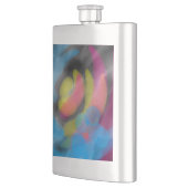 Rosa und Gelb Pastell  Flachmann (Links)