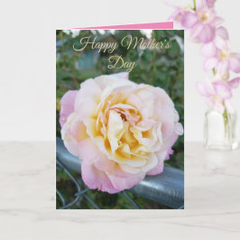 Rosa und Gelb Rose Foto Glücklicher Muttertag Karte