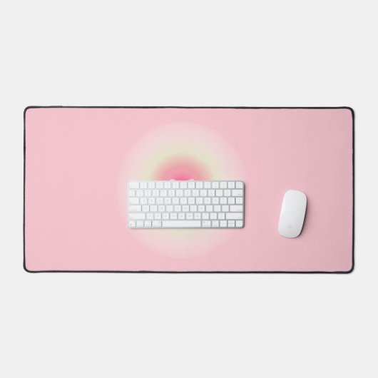 Rosa und Gelb Schöne Schmetterlinge Schreibtischunterlage (Tastatur & Maus)