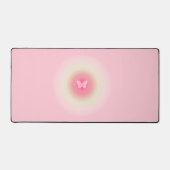 Rosa und Gelb Schöne Schmetterlinge Schreibtischunterlage (Vorderseite)