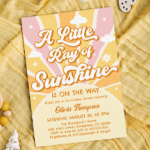 Rosa und Gelb Sie sind meine Sunshine Baby Dusche