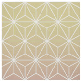 Rosa und Gelbe Asanoha (groß) Stoff (Muster)
