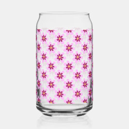 Rosa und gelbe Blume Dosenglas