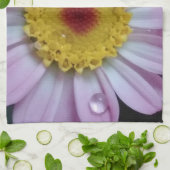 Rosa und gelbe Blume Geschirrtuch (Gefaltet)