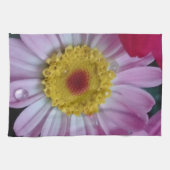 Rosa und gelbe Blume Geschirrtuch (Horizontal)