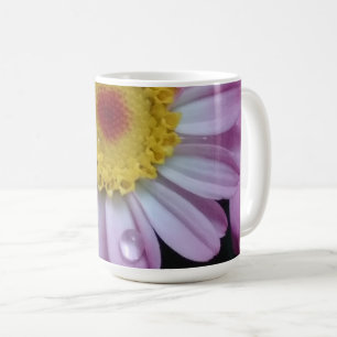 Rosa und gelbe Blume Kaffeetasse