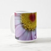 Rosa und gelbe Blume Kaffeetasse (Vorderseite Links)