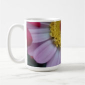 Rosa und gelbe Blume Kaffeetasse (Links)
