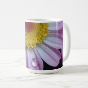 Rosa und gelbe Blume Kaffeetasse